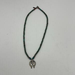 Paige Wallace Designs Turquoise & Sterling Silver Naja Western Necklace